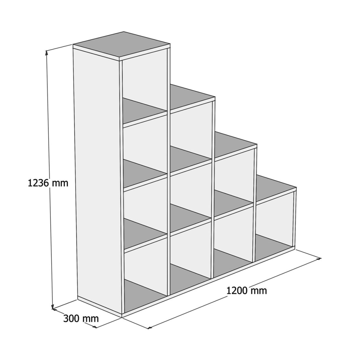 ΒΙΒΛΙΟΘΗΚΗ ΜΕΛΑΜΙΝΗΣ SCALE SONΟMA 120x30x123,6Υεκ.HM9238.12 2