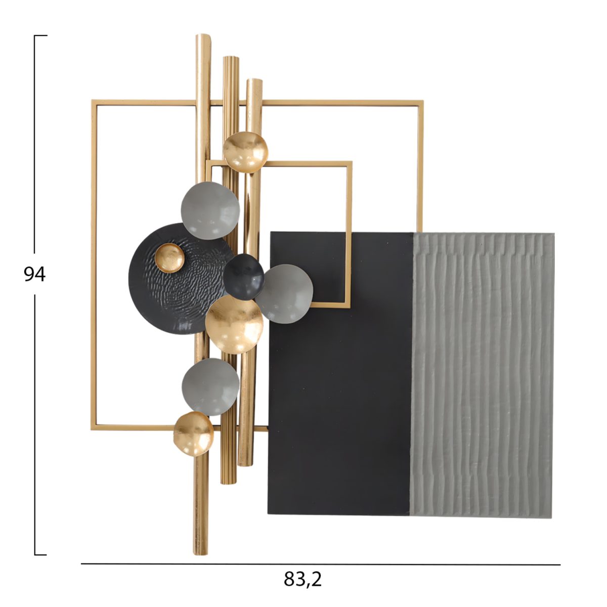 ΔΙΑΚΟΣΜΗΤΙΚΟ ΤΟΙΧΟΥ ΜΕΤΑΛΛΙΚΟ HM7556 83.2x94.0x10.2 2