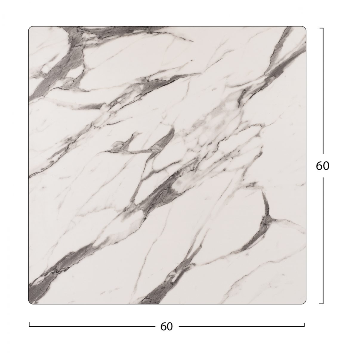 ΕΠΙΦΑΝΕΙΑ ΤΡΑΠΕΖΙΟΥ HPL HM5837.11 MARBLE WHITE-GREY 60x60 εκ. ΠΑΧΟΥΣ 12mm. 2