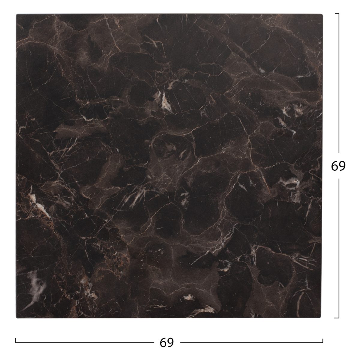 ΕΠΙΦΑΝΕΙΑ ΤΡΑΠΕΖΙΟΥ HPL HM5838.14 BROWN MARBLE 69x69 εκ. ΠΑΧΟΥΣ 12mm. 2