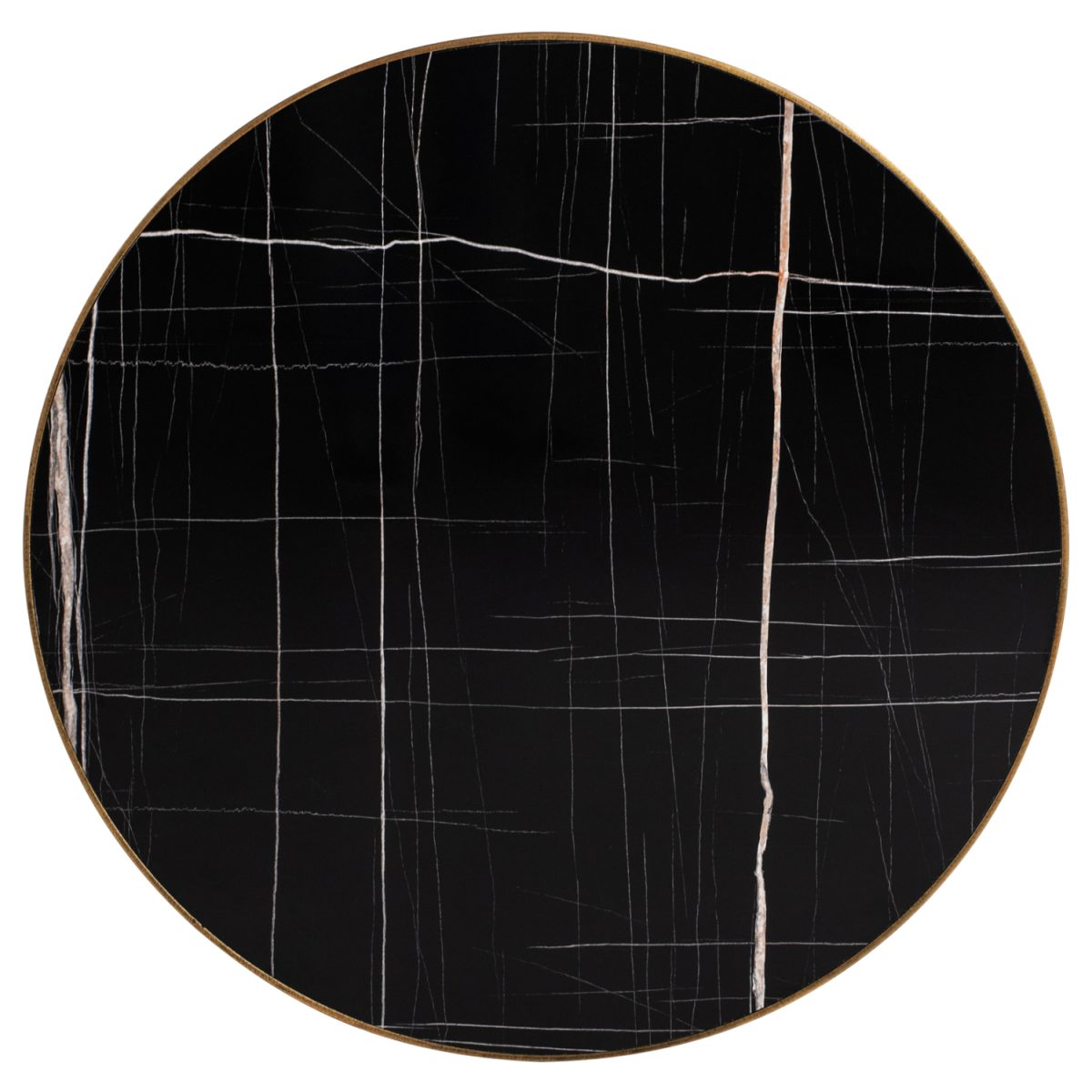 ΕΠΙΦΑΝΕΙΑ ΤΡΑΠΕΖΙΟΥ (ΚΑΠΑΚΙ) ΣΤΡΟΓΓΥΛΗ HPL BLACK MARBLE 5175 12mm Φ65 HM11699.66 1