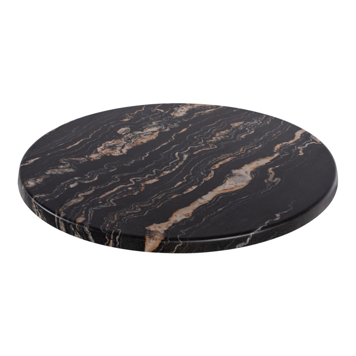 ΕΠΙΦΑΝΕΙΑ ΤΡΑΠΕΖΙΟΥ Φ60Χ2.5εκ. 5787 WERZALIT BLACK GOLD MARBLE HM5227.15 3