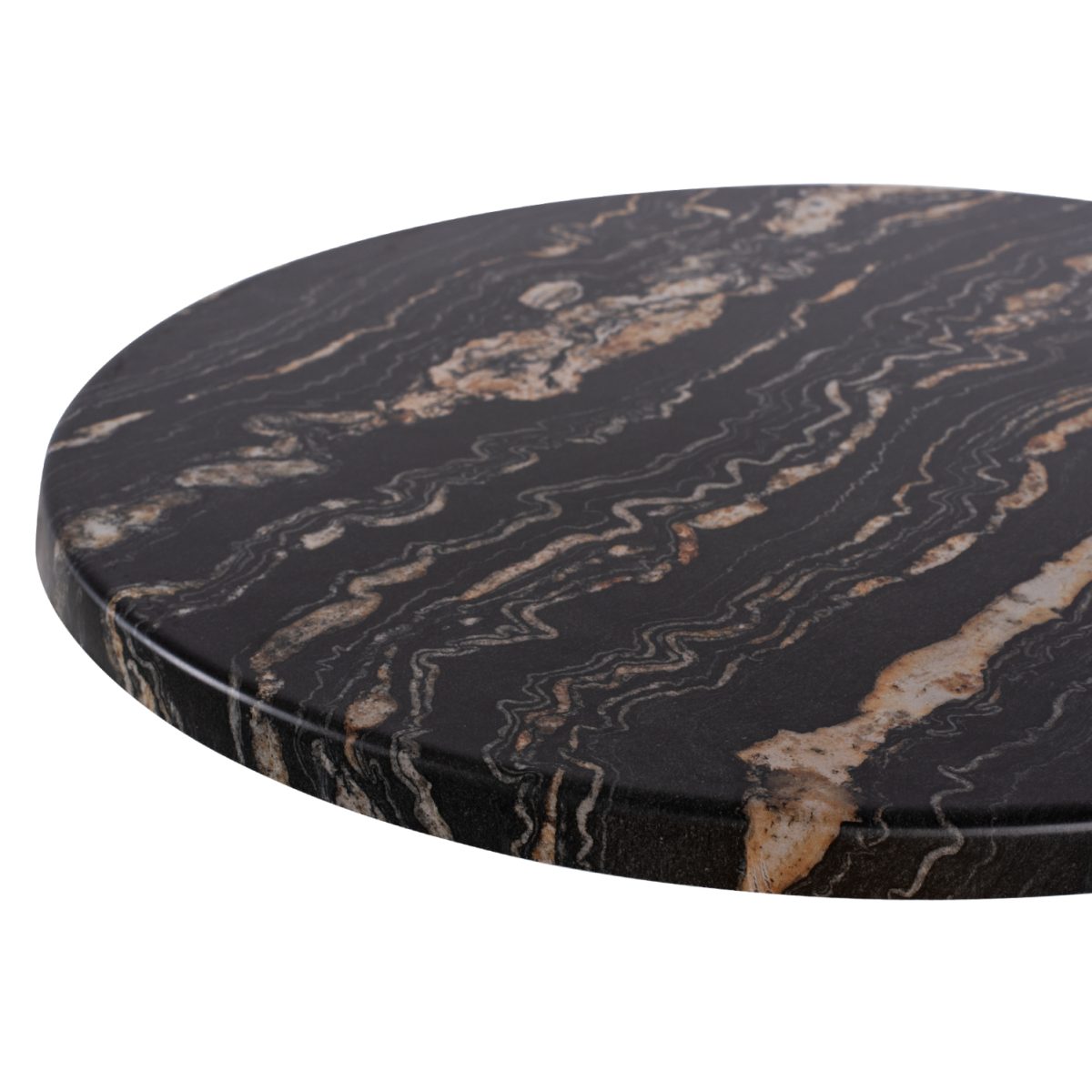 ΕΠΙΦΑΝΕΙΑ ΤΡΑΠΕΖΙΟΥ Φ60Χ2.5εκ. 5787 WERZALIT BLACK GOLD MARBLE HM5227.15 4