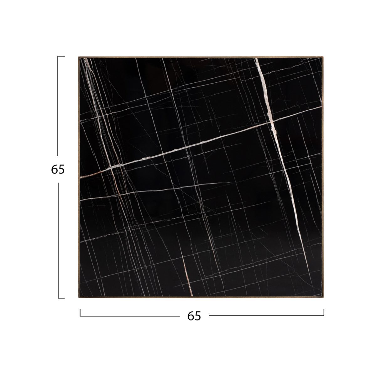 ΕΠΙΦΑΝΕΙΑ ΤΡΑΠΕΖΙΟΥ ΤΕΤΡΑΓΩΝΗ HM11699.65 HPL BLACK MARBLE 5175 12ΜΜ 65Χ65εκ. 2