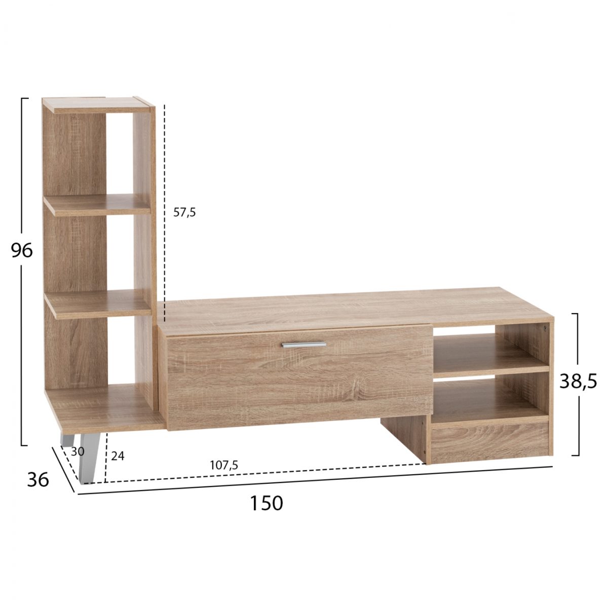 ΕΠΙΠΛΟ ΤΗΛΕΟΡΑΣΗΣ ADISON HM2250.02 SONAMA 150x36x96Υ εκ. 2