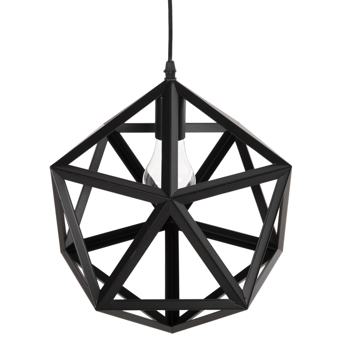 ΦΩΤΙΣΤΙΚΟ ΟΡΟΦΗΣ ΚΡΕΜΑΣΤΟ HM4073 ΜΑΥΡΟ ΜΕΤΑΛΛΟ 30x30x35Yεκ. 4