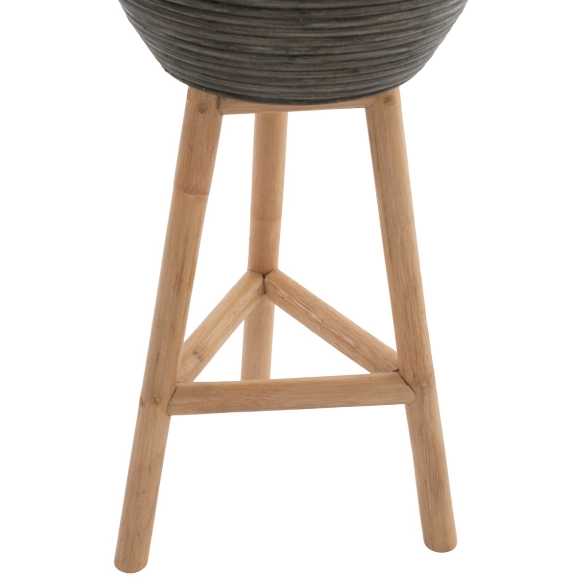 ΓΛΑΣΤΡΑ ΑΠΟ RATTAN ΚΑΙ BAMBOO HM7724 36Χ35Χ95Yεκ.ΦΥΣΙΚΟ - ΠΡΑΣΙΝΟ 4