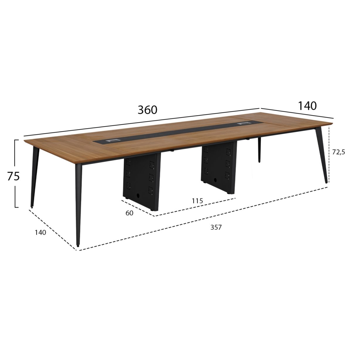 ΓΡΑΦΕΙΟ ΕΠΑΓΓΕΛΜΑΤΙΚΟ ΣΥΝΕΔΡΙΑΣΕΩΝ SUPREME HM2377 360X140X75Υ εκ. 2