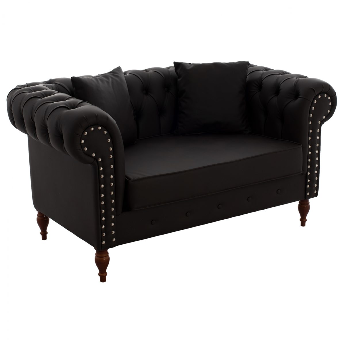 ΚΑΝΑΠΕΣ 2ΘΕΣΙΟΣ Τ. CHESTERFIELD CIELLE ΣΕ ΧΡΩΜΑ ΚΑΦΕ HM3184.03 152x85x80 εκ. 1