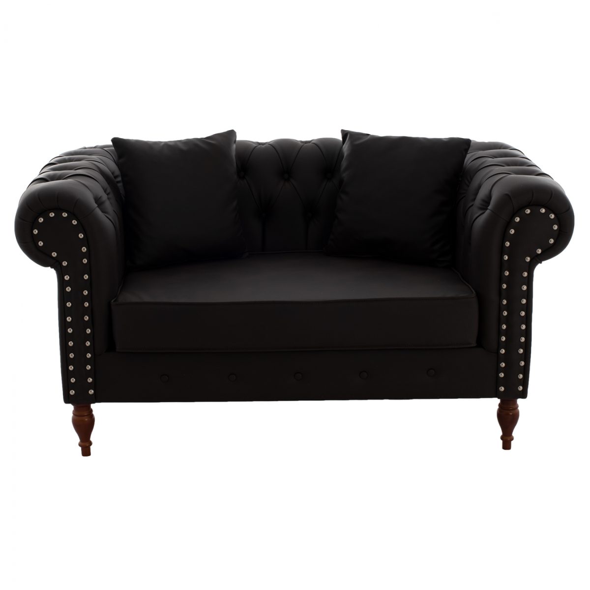 ΚΑΝΑΠΕΣ 2ΘΕΣΙΟΣ Τ. CHESTERFIELD CIELLE ΣΕ ΧΡΩΜΑ ΚΑΦΕ HM3184.03 152x85x80 εκ. 3