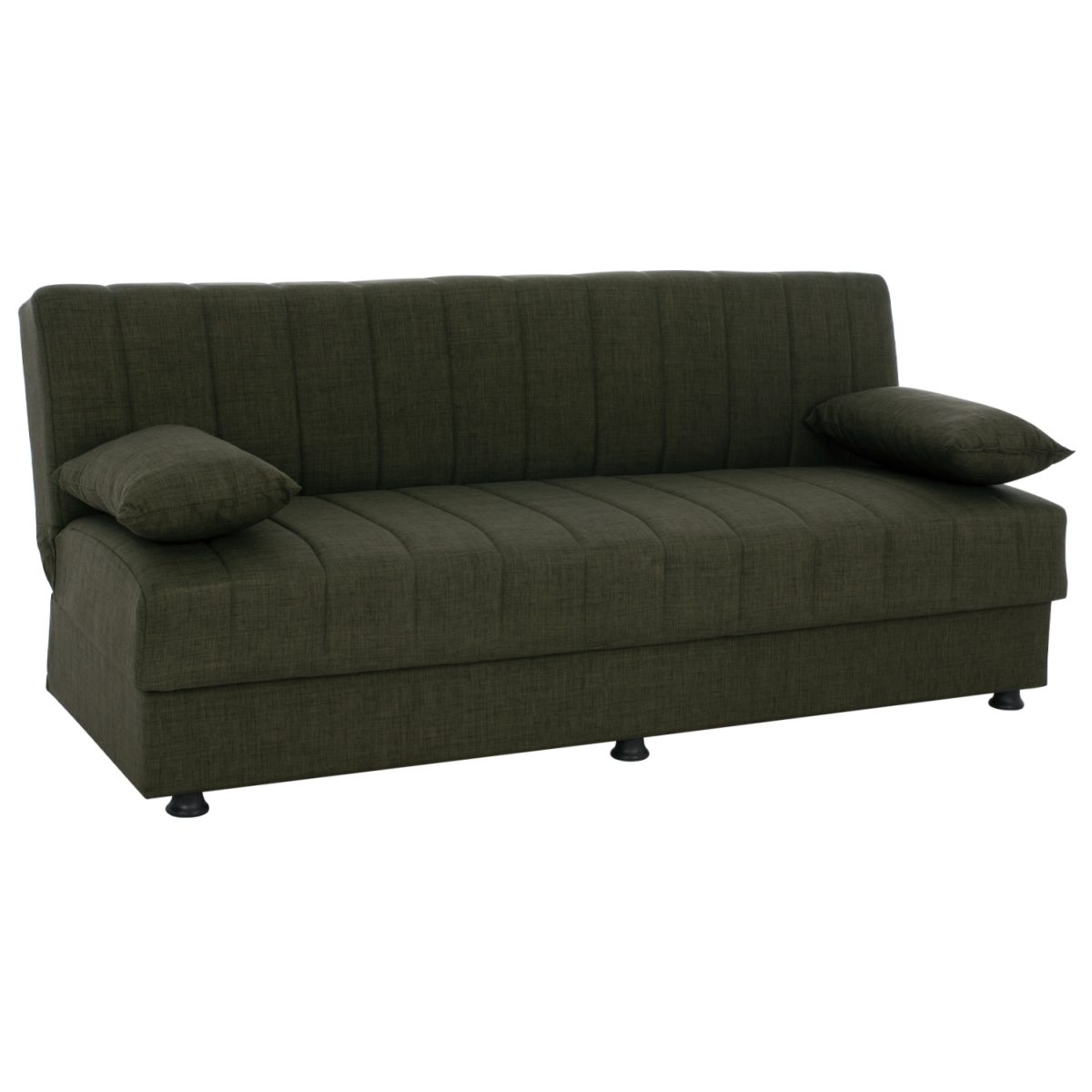 ΚΑΝΑΠΕΣ ΚΡΕΒΑΤΙ ANDRI ΤΡΙΘΕΣΙΟΣ DARK OLIVE HM3239.05 180x72x77 εκ. 1