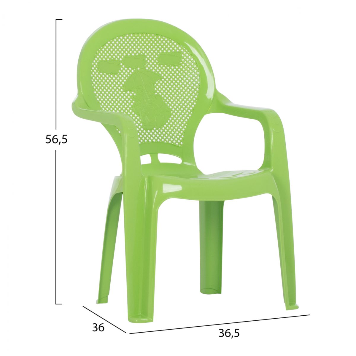 ΚΑΡΕΚΛΑΚΙ ΠΑΙΔΙΚΟ HM5824.03 ΠΡΑΣΙΝΗ 36.5x36.5x56.5Υεκ. 2