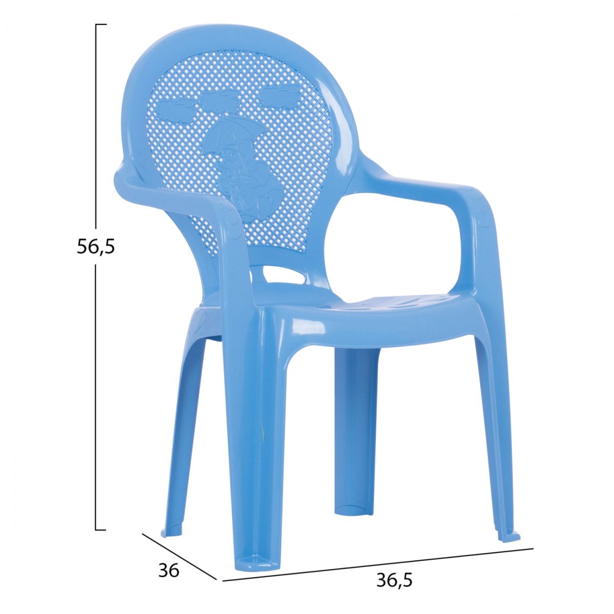 ΚΑΡΕΚΛΑΚΙ ΠΑΙΔΙΚΟ HM5824.08 ΜΠΛΕ 36.5x36.5x56.5Υεκ. 2