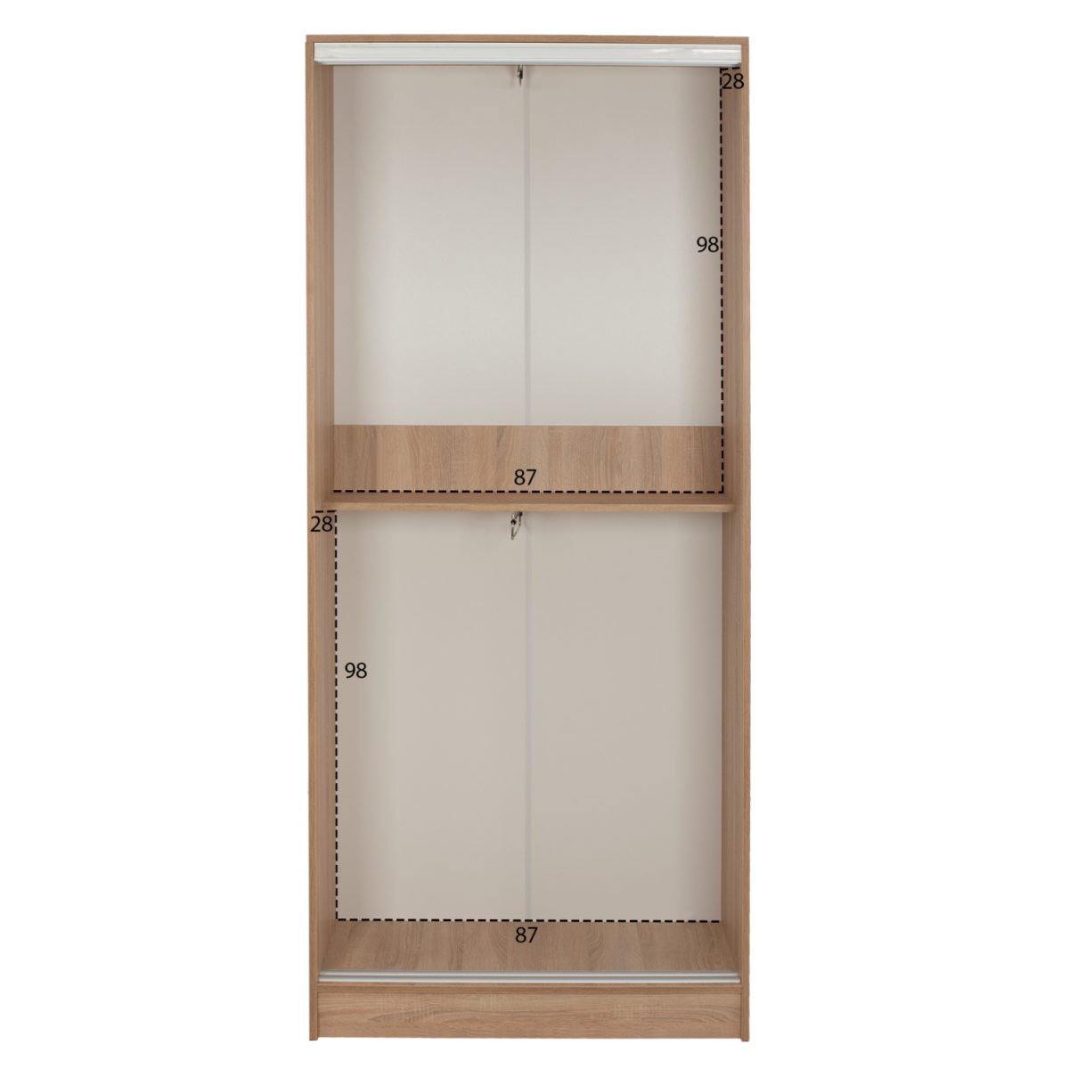 ΝΤΟΥΛΑΠΑ ΣΥΡΟΜΕΝΗ ADLER ΜΕΛΑΜΙΝΗΣ 90x45x210Yεκ. SONAMA OAK 2ΦΥΛΛΗ HM2436.01 4