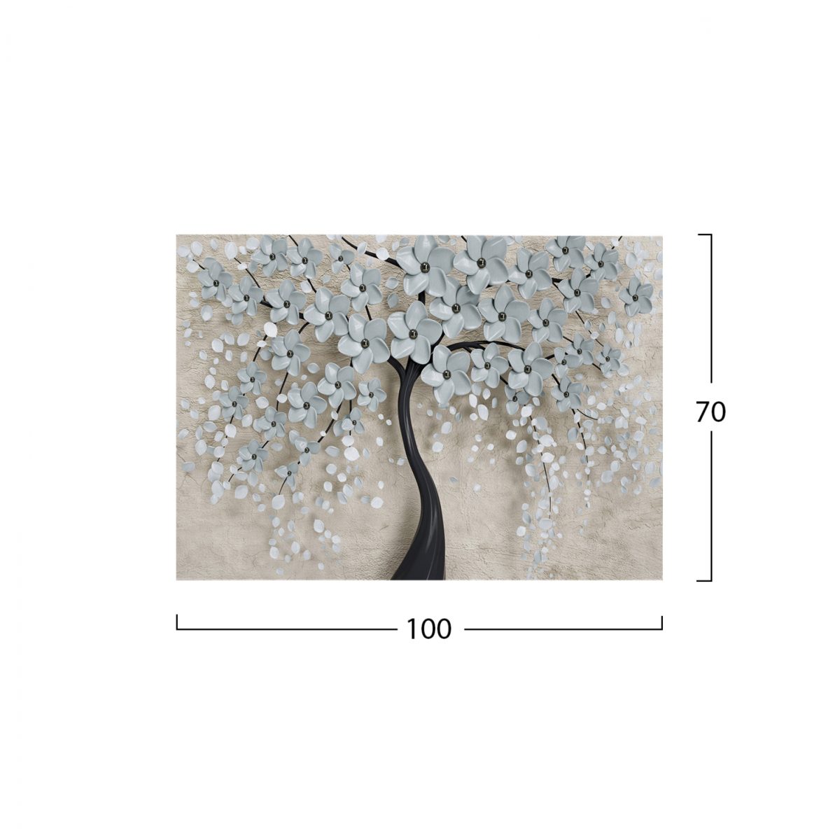 ΠΙΝΑΚΑΣ ΚΑΜΒΑΣ BLOSSOM TREE HM7197.04 100X3X70 εκ. 2