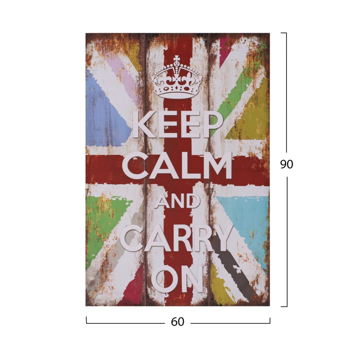 ΠΙΝΑΚΑΣ ΚΑΜΒΑΣ KEEP CALM HM7154.03 60X90X2.5 εκ. 2