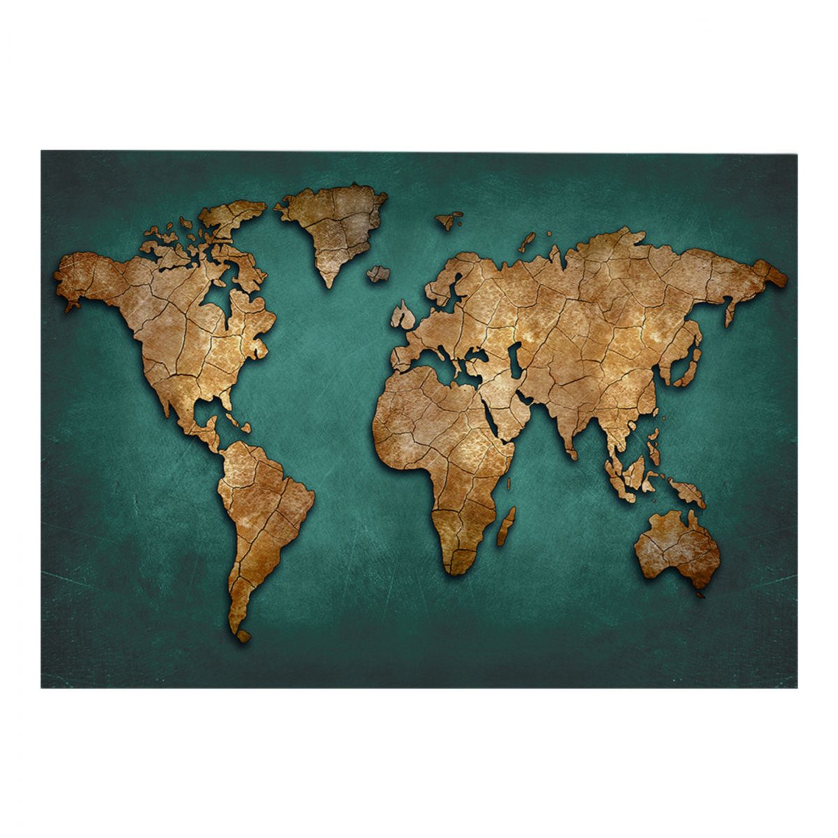 ΠΙΝΑΚΑΣ ΚΑΜΒΑΣ WORLD MAP HM7197.01 100X3X70 εκ. 1