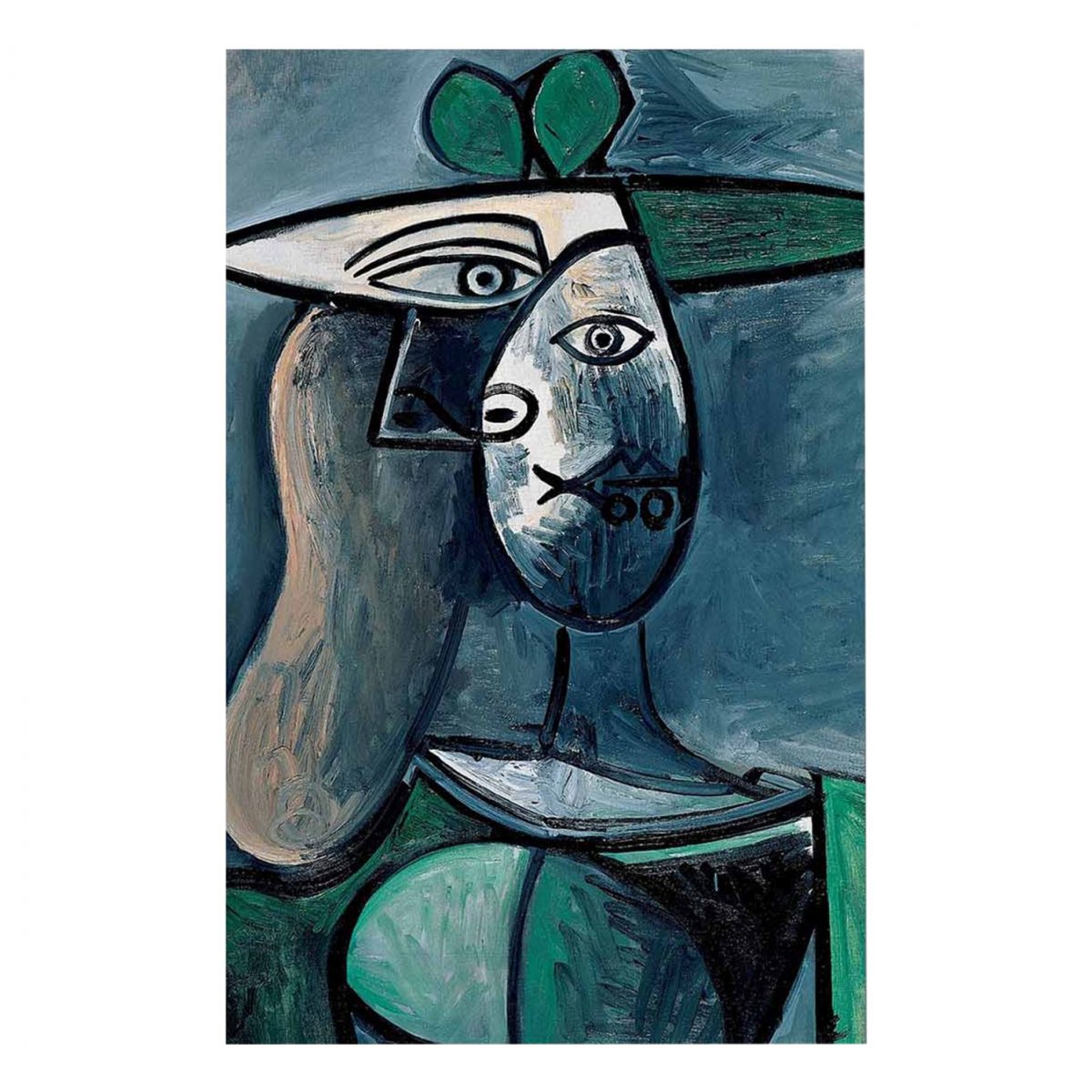 ΠΙΝΑΚΑΣ ΤΥΠΟΥ WOMAN WITH GREEN HAT HM7193.01 45X70X3 εκ. 1