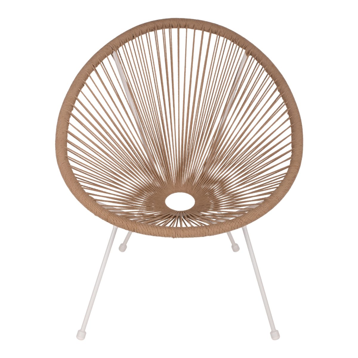 ΠΟΛΥΘΡΟΝΑ ACAPULCO Τ. ΦΩΛΙΑ ΜΕΤΑΛΛΟ ΛΕΥΚΟ ΜΕ TWISTED WICKER HM5871.02 70x73x79 εκ. 3