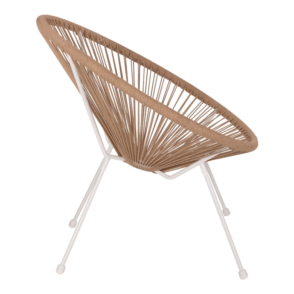 ΠΟΛΥΘΡΟΝΑ ACAPULCO Τ. ΦΩΛΙΑ ΜΕΤΑΛΛΟ ΛΕΥΚΟ ΜΕ TWISTED WICKER HM5871.02 70x73x79 εκ. 4