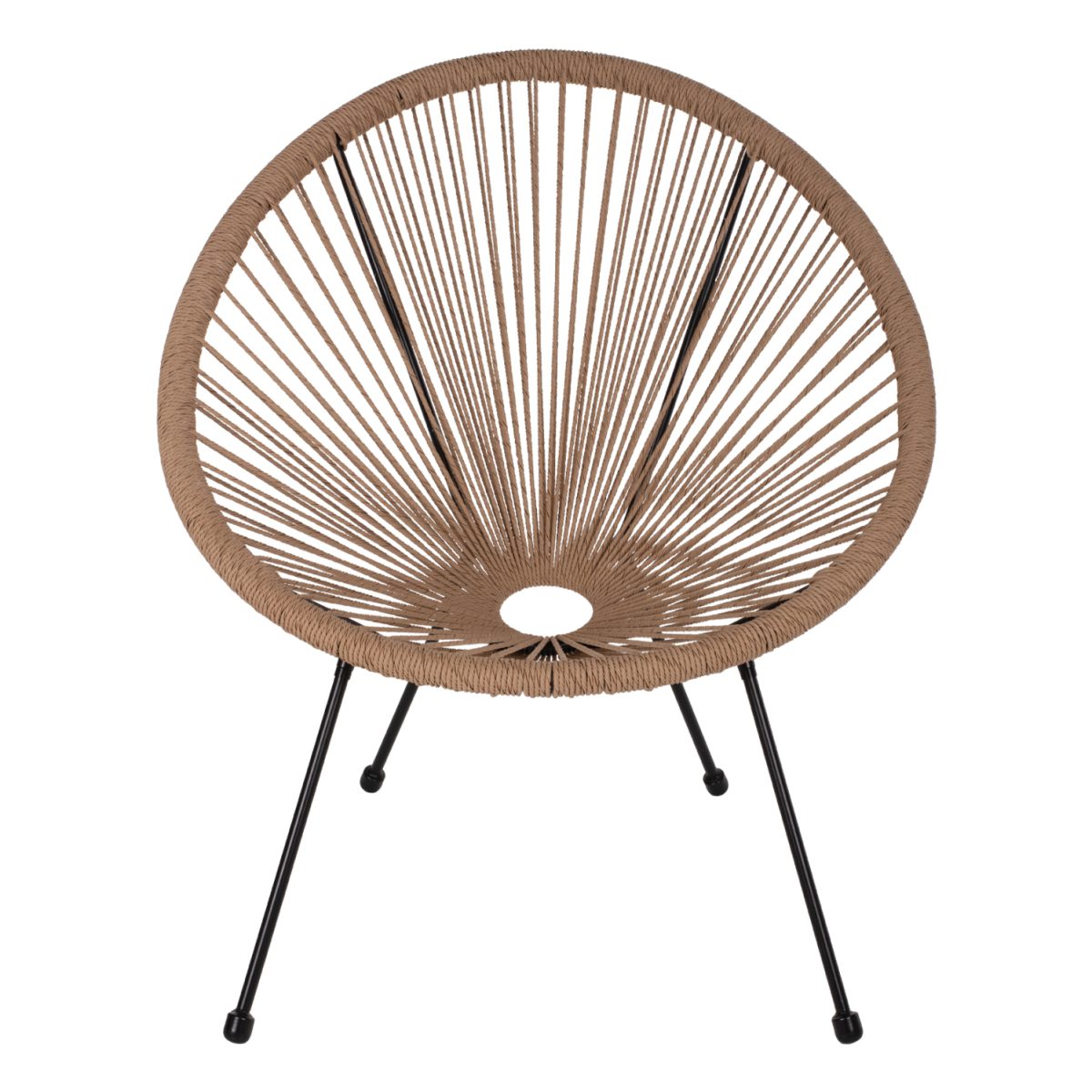 ΠΟΛΥΘΡΟΝΑ ACAPULCO Τ. ΦΩΛΙΑ ΜΕΤΑΛΛΟ ΜΑΥΡΟ ΜΕ TWISTED WICKER HM5871.01 70x73x79 εκ. 3