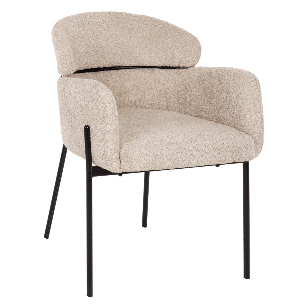 polythrona-fb9858302-ekroy-yfasma-mpoykl ΠΟΛΥΘΡΟΝΑ WOLF HM8583.02 ΕΚΡΟΥ ΥΦΑΣΜΑ ΜΠΟΥΚΛΕ ΜΕ ΜΕΤΑΛΛΙΚΑ ΠΟΔΙΑ 58x58x80Yεκ. 1