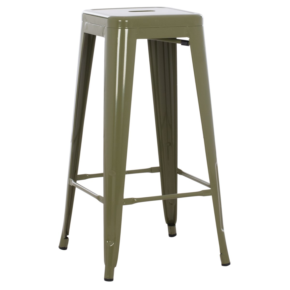 ΣΚΑΜΠΟ BAR ΜΕΤΑΛΛΙΚΟ MELITA ΣΕ DARK OLIVE GREEN HM8642.03 43x43x78 εκ. 1