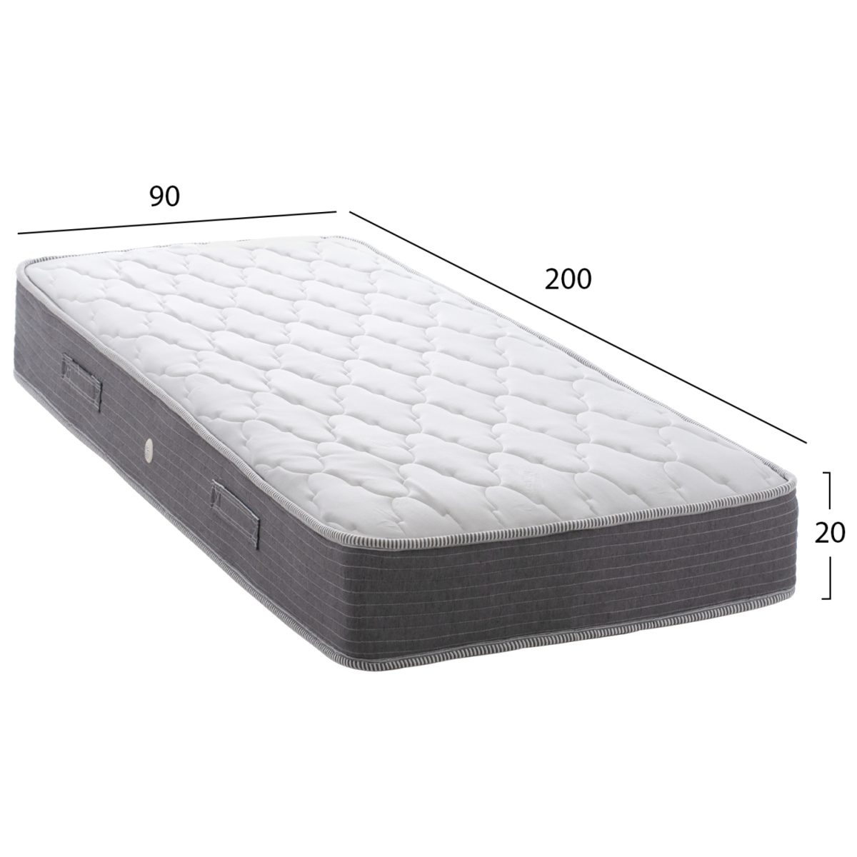 ΣΤΡΩΜΑ DREAMTOPIA ΣΕΙΡΑ LULLABY ALOE VERA HM655.90-200 BONNELL SPRING 90x200 εκ. 2