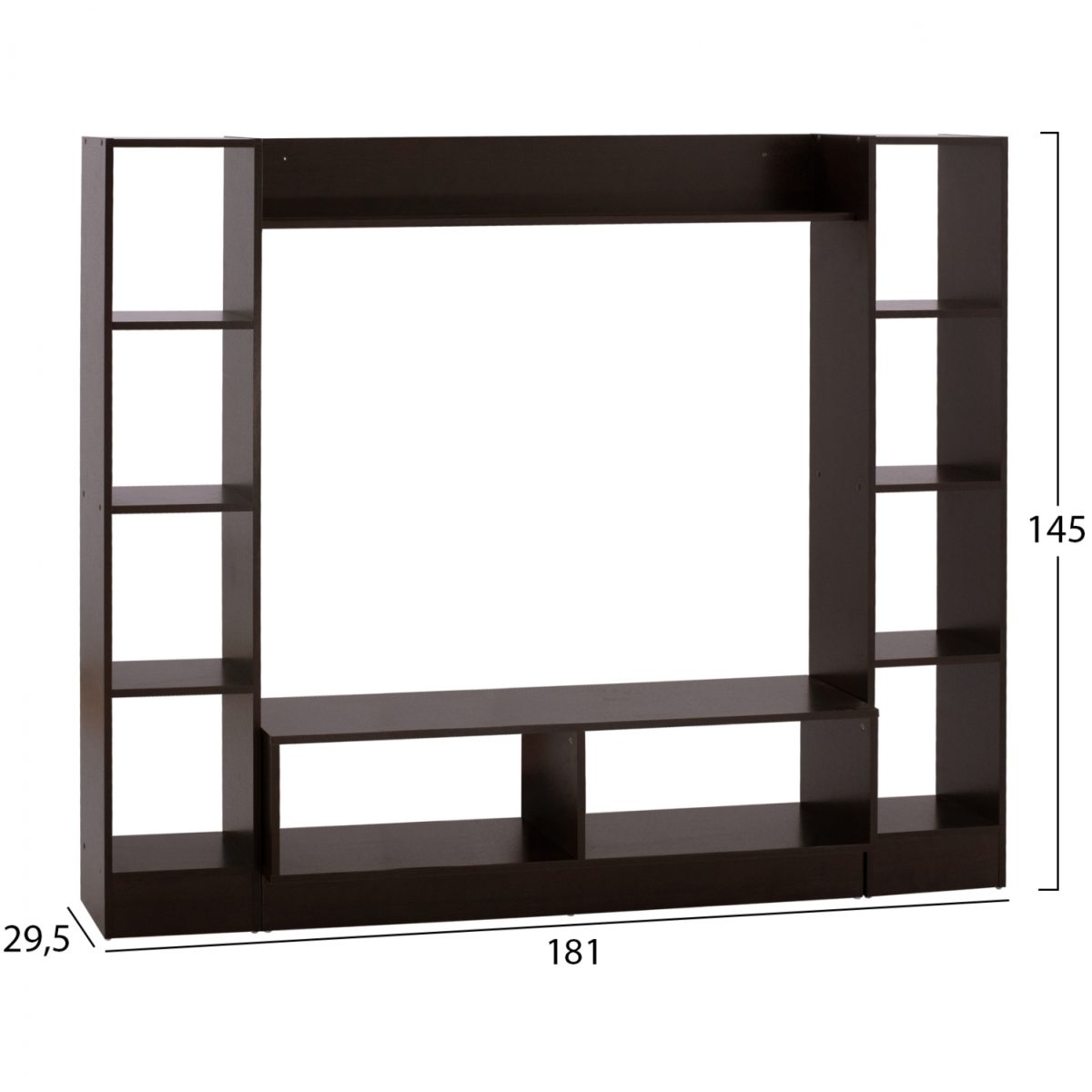 ΣΥΝΘΕΣΗ ΤΗΛΕΟΡΑΣΗΣ JAZMIN HM2255.01 WENGE 181x29,5x145 εκ. 2