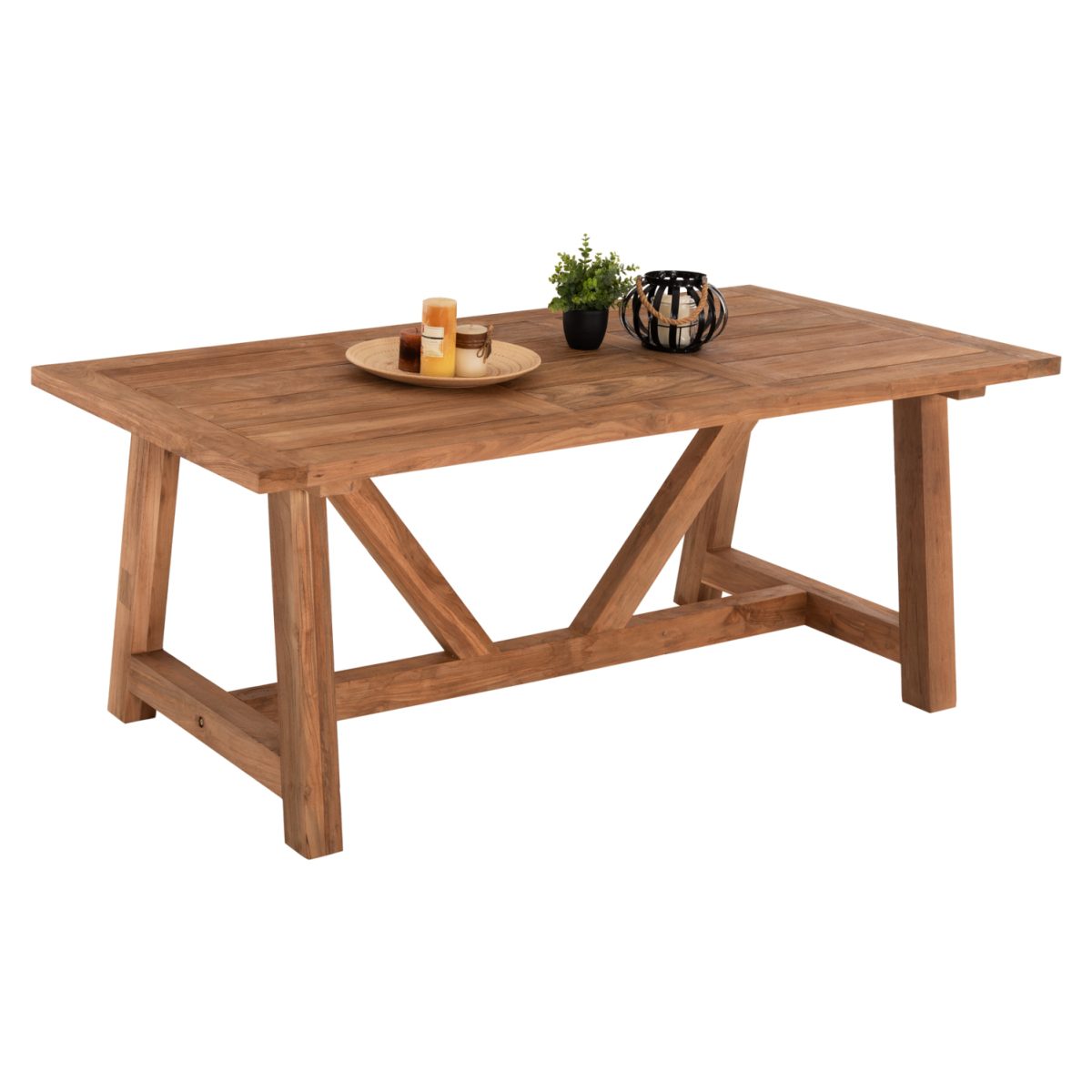 ΤΡΑΠΕΖΙ ΤΡΑΠΕΖΑΡΙΑΣ HM7922 PLUTON RECYCLED TEAK ΣΕ ΦΥΣΙΚΟ ΧΡΩΜΑ 200X100X75Yεκ. 1