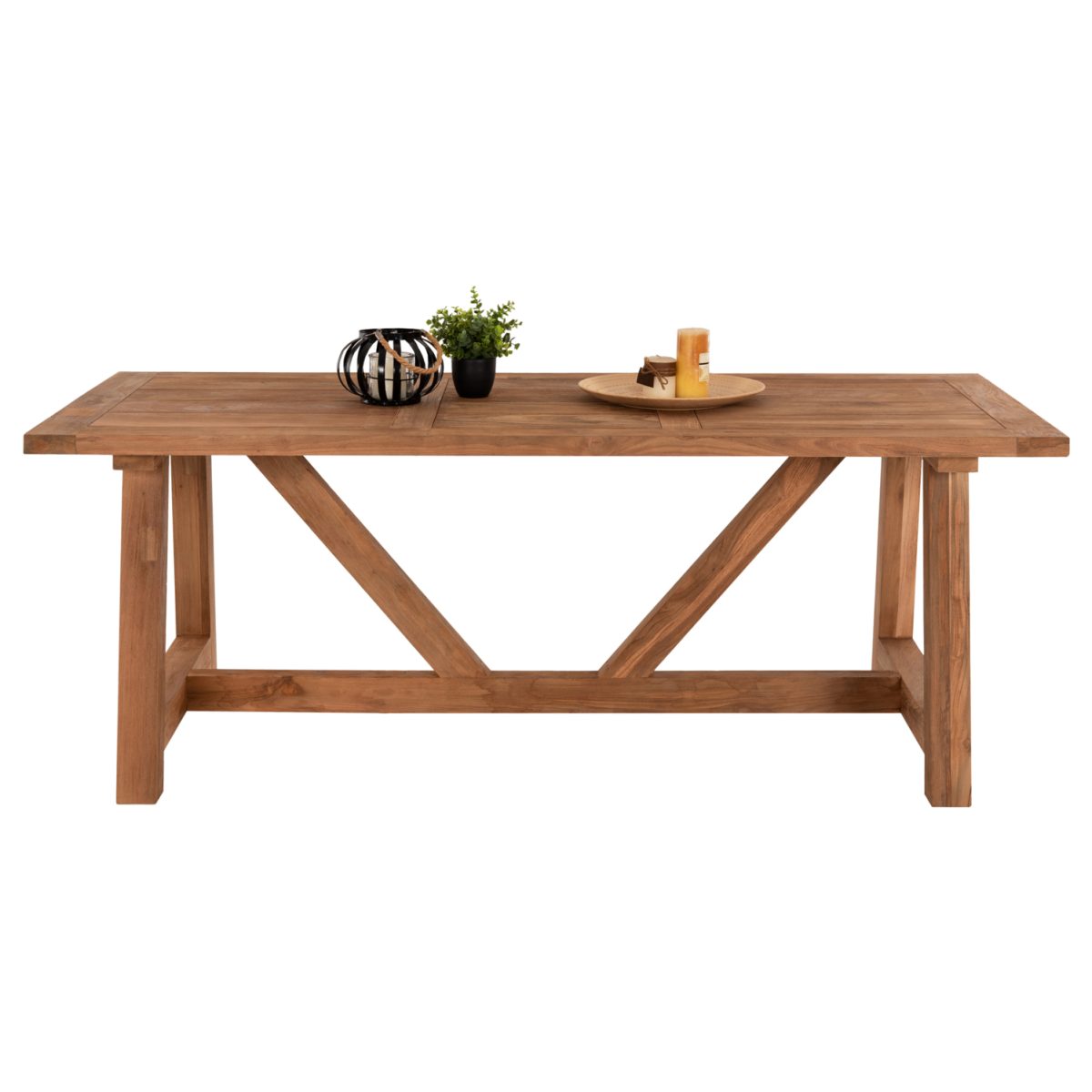 ΤΡΑΠΕΖΙ ΤΡΑΠΕΖΑΡΙΑΣ HM7922 PLUTON RECYCLED TEAK ΣΕ ΦΥΣΙΚΟ ΧΡΩΜΑ 200X100X75Yεκ. 3