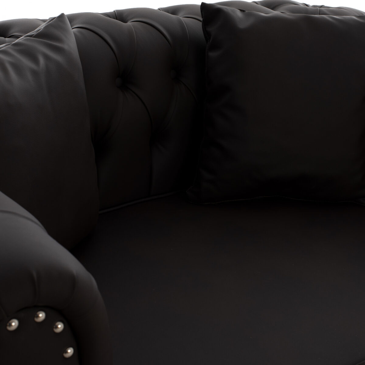 ΚΑΝΑΠΕΣ 2ΘΕΣΙΟΣ Τ. CHESTERFIELD CIELLE ΣΕ ΧΡΩΜΑ ΚΑΦΕ HM3184.03 152x85x80 εκ. 5