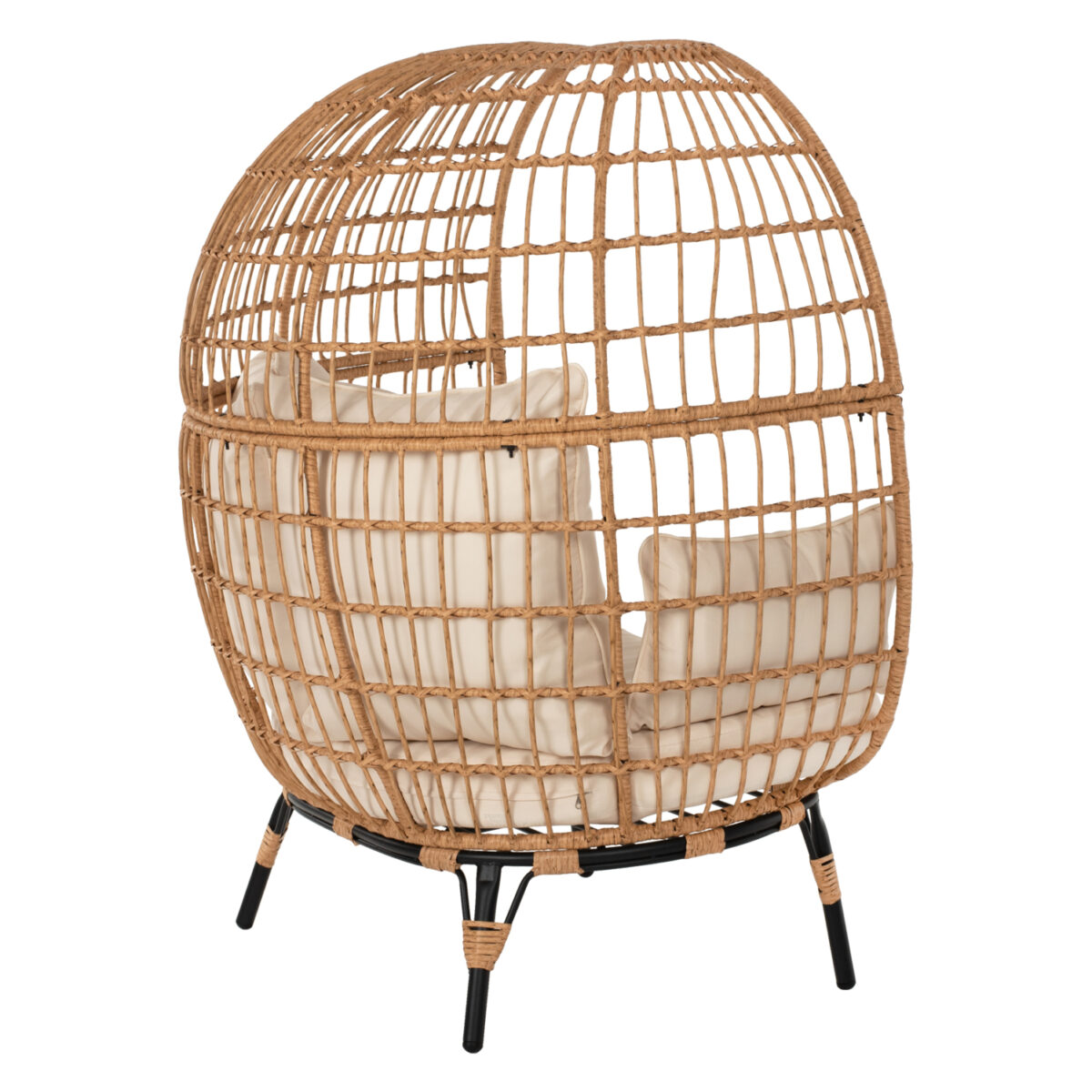 ΠΟΛΥΘΡΟΝΑ ΦΩΛΙΑ MIAMI 2 ΑΤΟΜΩΝ ΤΥΠΟΥ RATTAN HM5870.01 130x80x157Υ εκ. 5