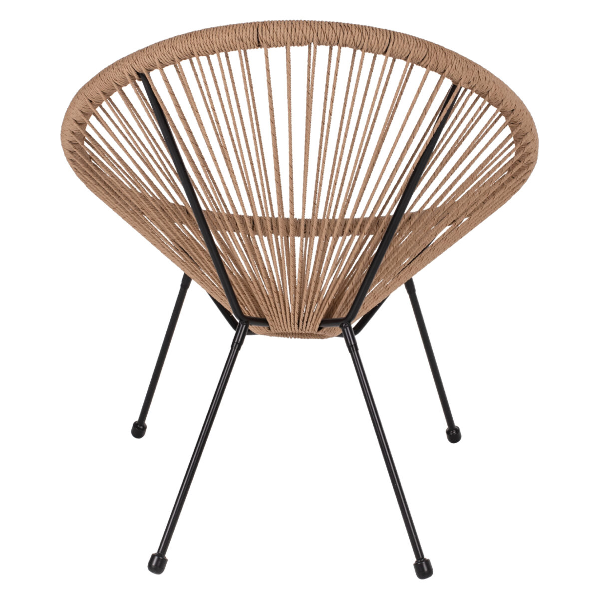 ΠΟΛΥΘΡΟΝΑ ACAPULCO Τ. ΦΩΛΙΑ ΜΕΤΑΛΛΟ ΜΑΥΡΟ ΜΕ TWISTED WICKER HM5871.01 70x73x79 εκ. 6