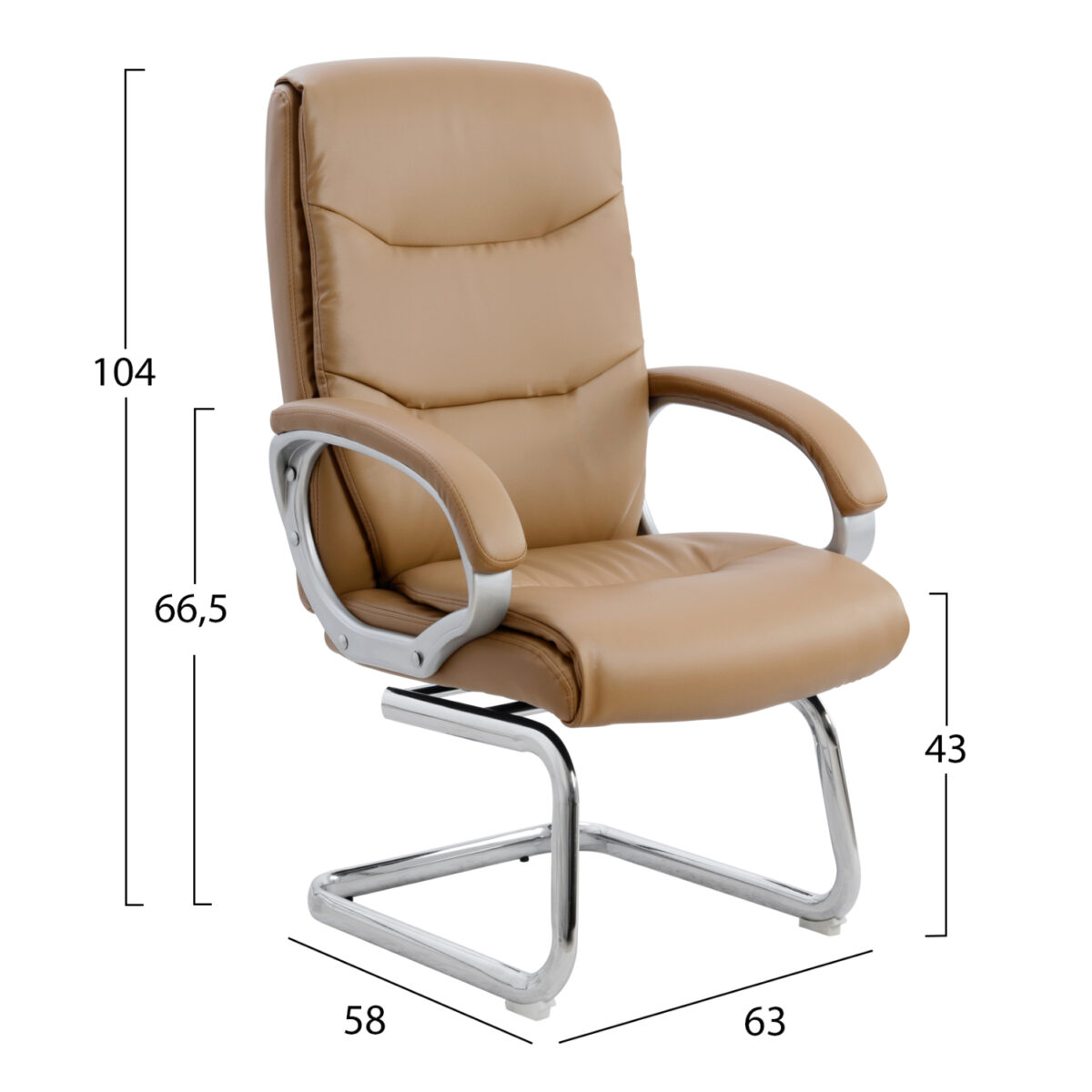 ΠΟΛΥΘΡΟΝΑ ZAMORA HM1088.09 ΣΕ CAMEL ΧΡΩΜΑ 63x58x104 cm 2