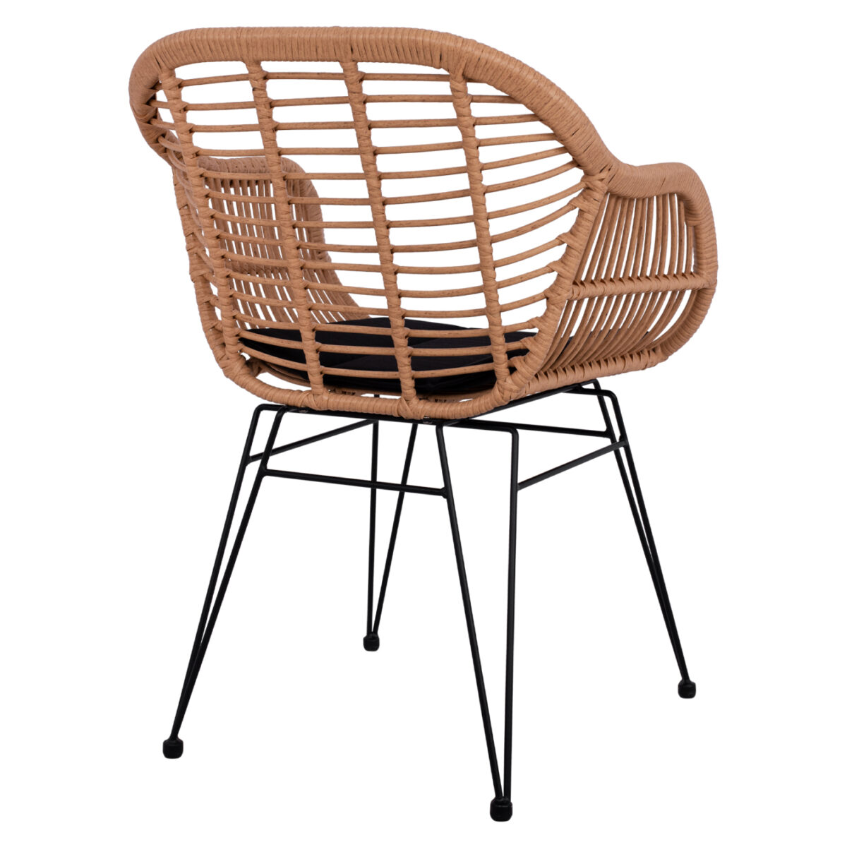 ΠΟΛΥΘΡΟΝΑ ΜΕ ΜΑΞΙΛΑΡΙ ΜΕΤΑΛΛΙΚΗ ALLEGRA HM5450.21 ΜΕ WICKER ΜΠΕΖ 57,5x60x82Υ εκ. 5