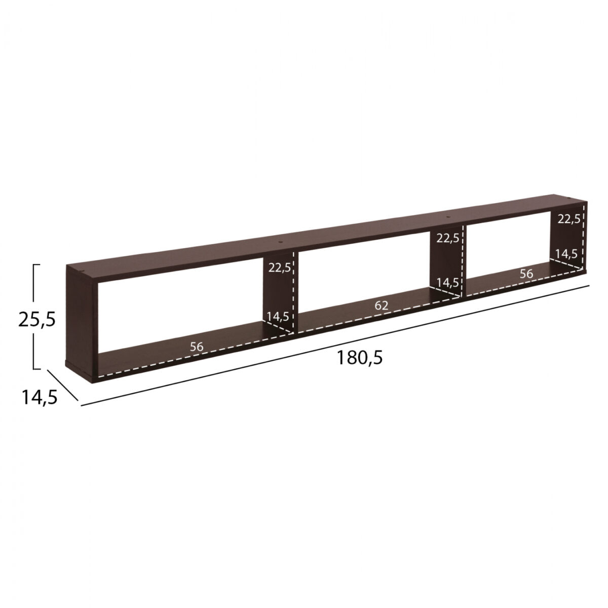 ΣΥΝΘΕΣΗ ΤΗΛΕΟΡΑΣΗΣ CHARLIZE WENGE HM2253.01 180,5x32x155,5 εκ. 6