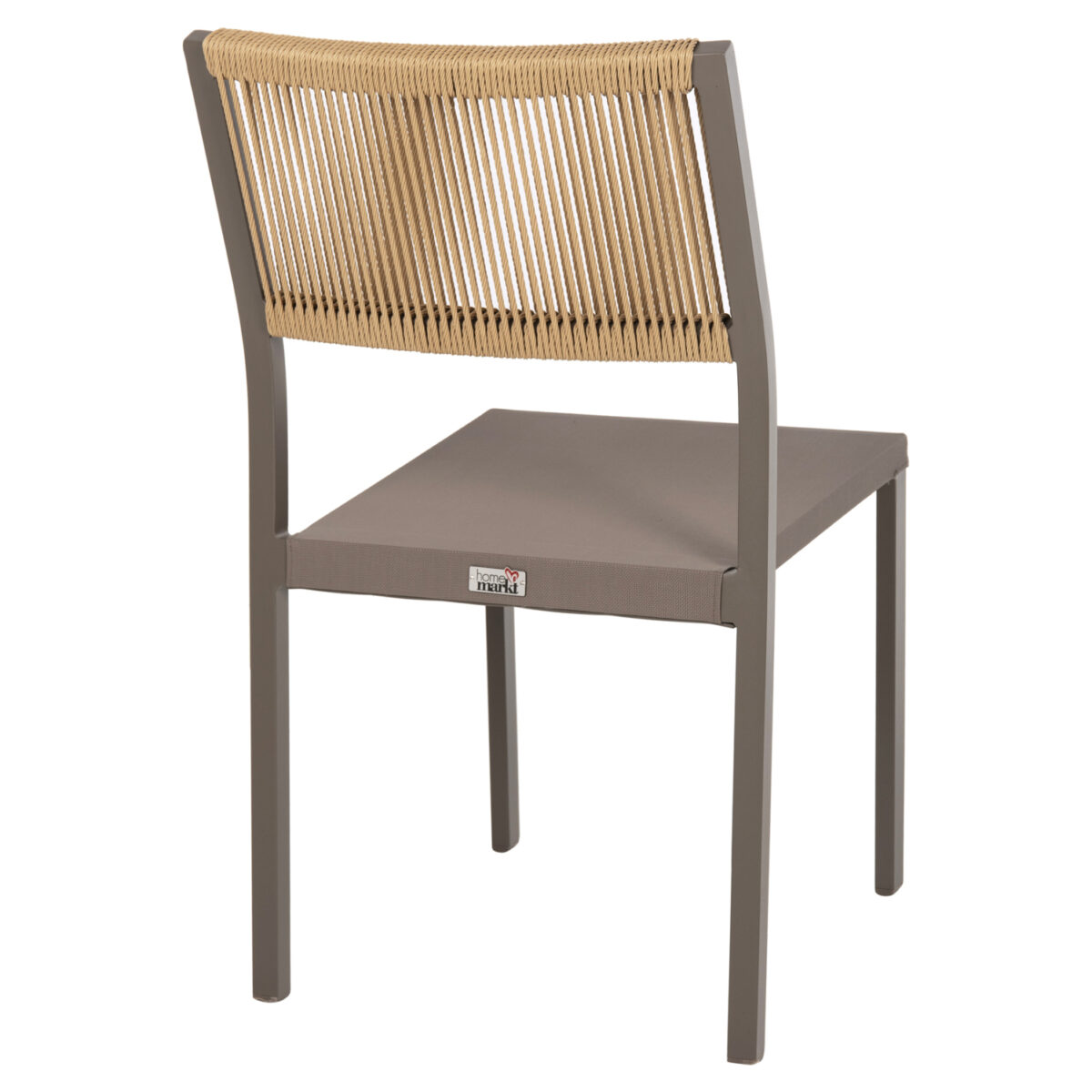 ΚΑΡΕΚΛΑ ΑΛΟΥΜΙΝΙΟΥ ΣΑΜΠΑΝΙ ΜΕ RATTAN & TEXTLINE HM5921.03 46x55,5x83 εκ. 5