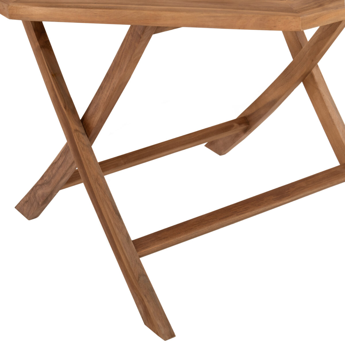 ΤΡΑΠΕΖΙ ΠΟΛΥΓΩΝΟ KENDALL ΠΤΥΣΣΟΜΕΝΟ HM9545 TEAK ΣΕ ΦΥΣΙΚΟ ΧΡΩΜΑ 120x120x75Yεκ. 6