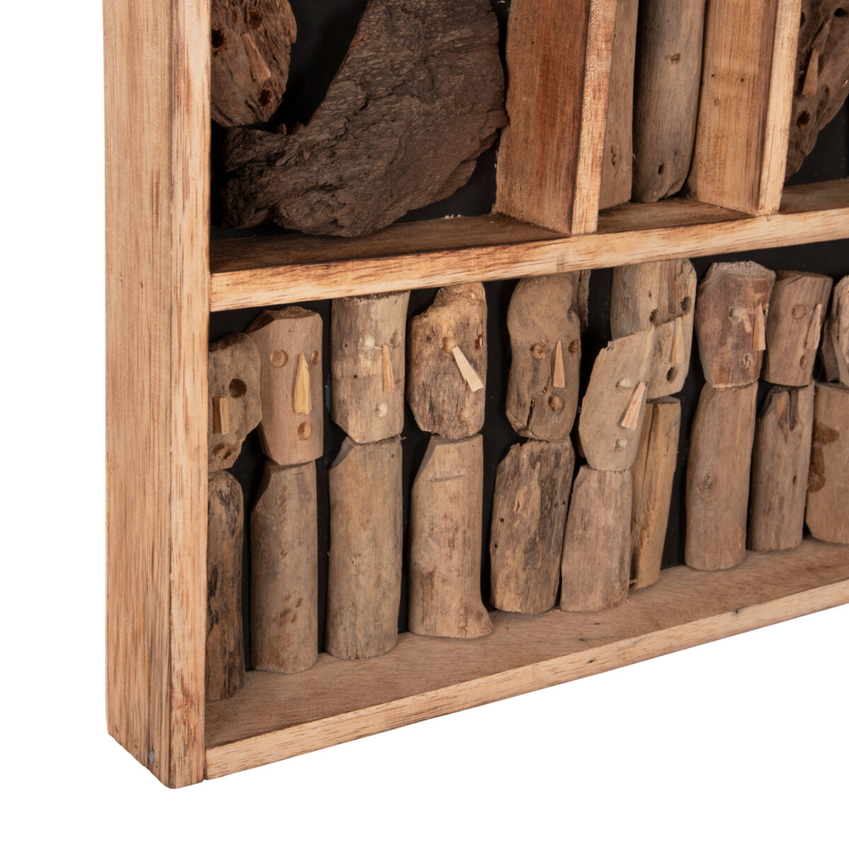 ΔΙΑΚΟΣΜΗΤΙΚΟ ΤΟΙΧΟΥ MYST HM4275 ΚΑΔΡΟ ΜΕ ΦΙΓΟΥΡΕΣ ΑΠΟ DRIFTWOOD 60x5x80Υεκ. 4