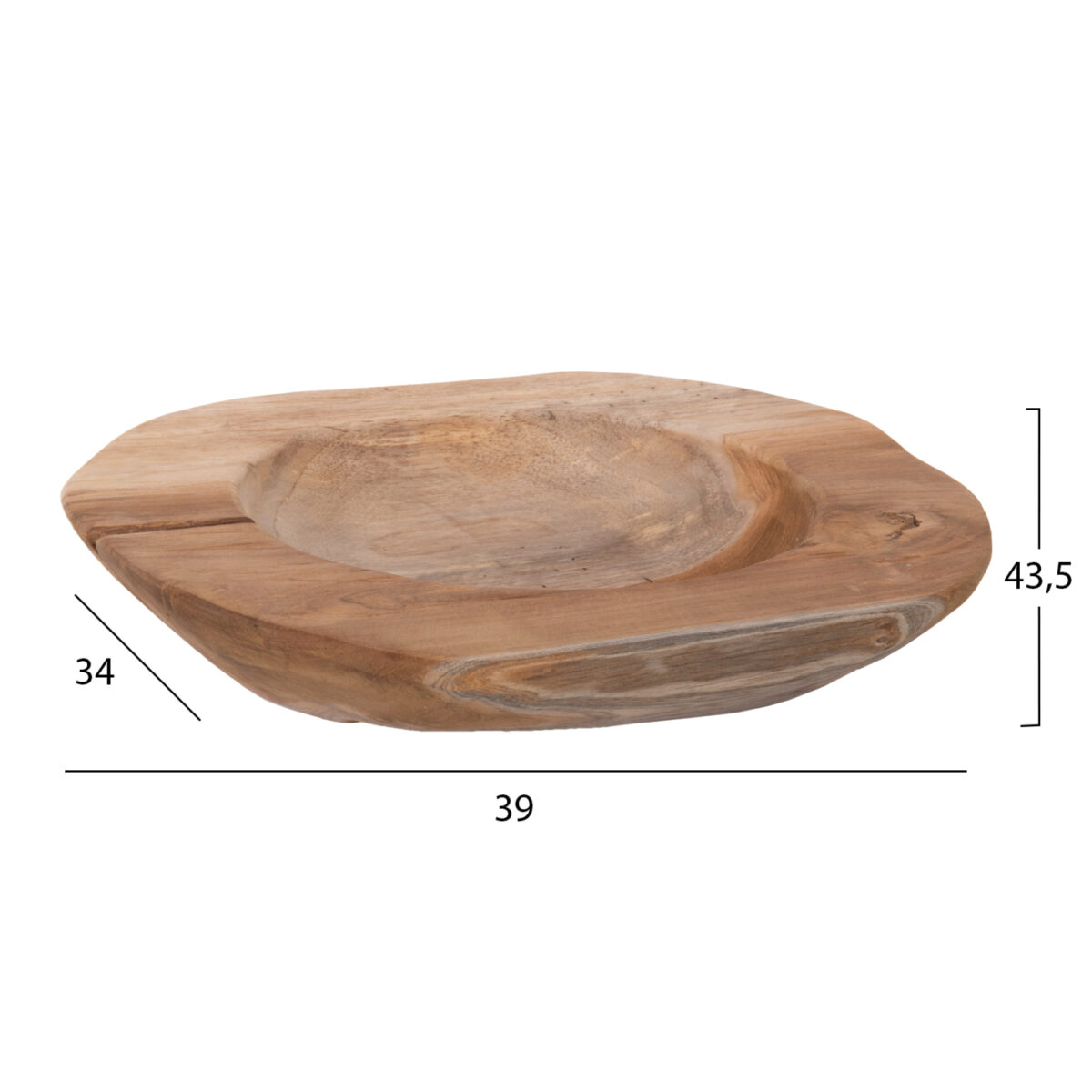 ΕΠΙΤΡΑΠΕΖΙΟ ΔΙΑΚΟΣΜΗΤΙΚΟ ΜΠΟΛ YOKI HM9628 ΞΥΛΟ ΤΕΑΚ Φ39x6,5Υ εκ. 2