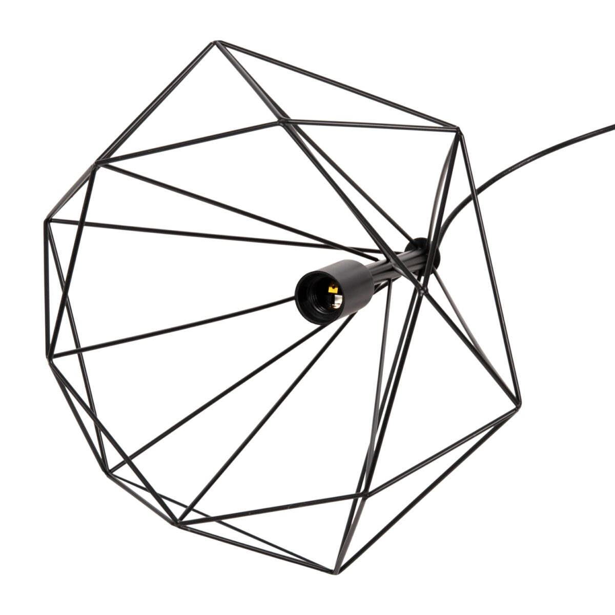 ΦΩΤΙΣΤΙΚΟ ΟΡΟΦΗΣ ΚΡΕΜΑΣΤΟ HM4064 ΜΑΥΡΟ ΜΕΤΑΛΛΙΚΟ ΚΑΠΕΛΟ 32x37x128Yεκ. 6