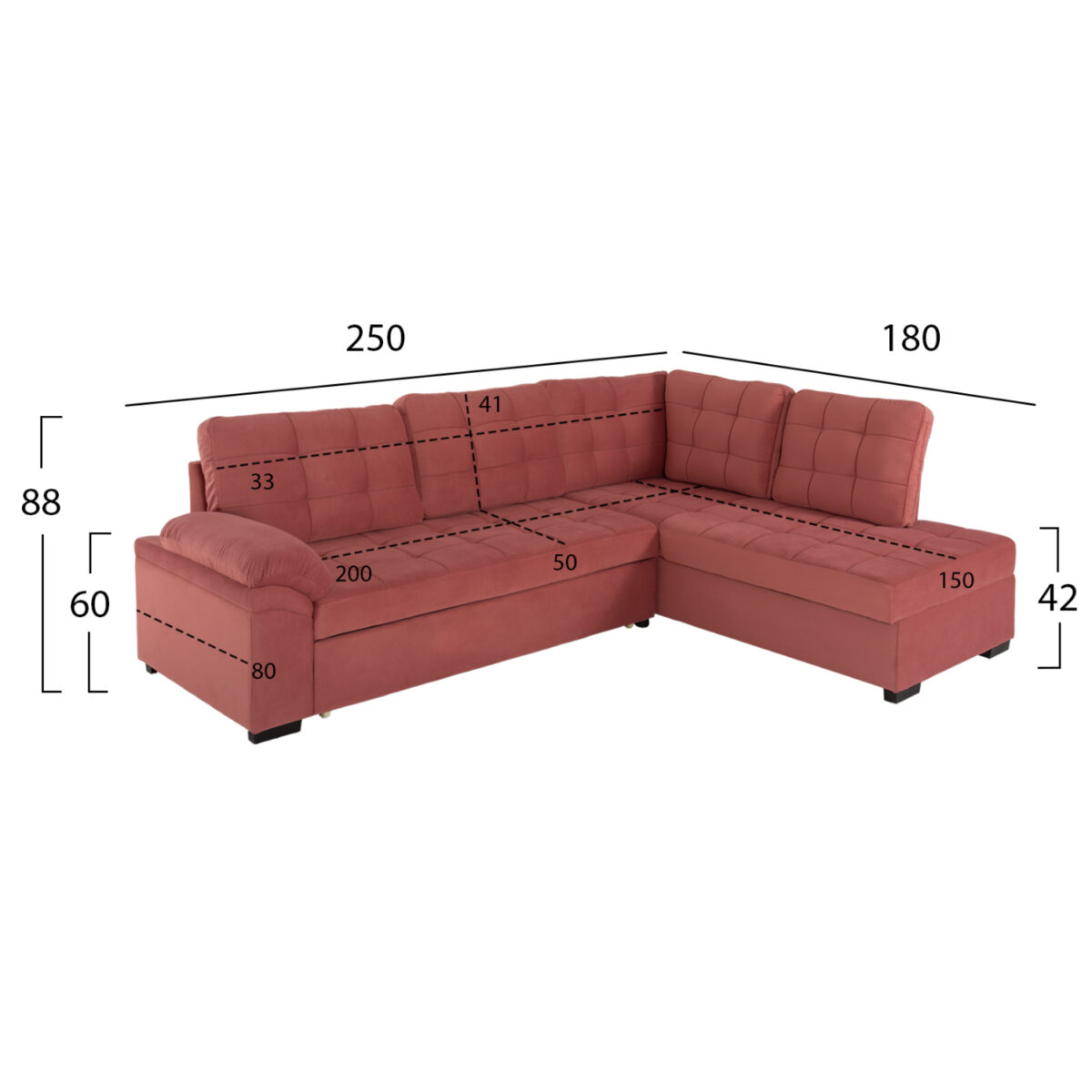 kanapes-krebati-fb9314403r-dexia-gonia-s-1 ΚΑΝΑΠΕΣ ΚΡΕΒΑΤΙ JADE HM3144.03R ΔΕΞΙΑ ΓΩΝΙΑ ΣΑΠΙΟ ΜΗΛΟ ΒΕΛΟΥΔΟ 250x80-180x73-88Υεκ. 2