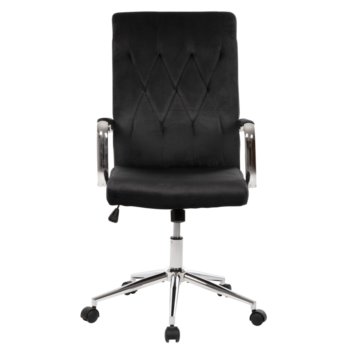 karekla-grafeioy-fb9118104-mayro-beloydo-2 ΚΑΡΕΚΛΑ ΓΡΑΦΕΙΟΥ JOSEF HM1181.04 ΜΑΥΡΟ ΒΕΛΟΥΔΟ-INOX ΒΑΣΗ 58x61x105-113Yεκ. 3