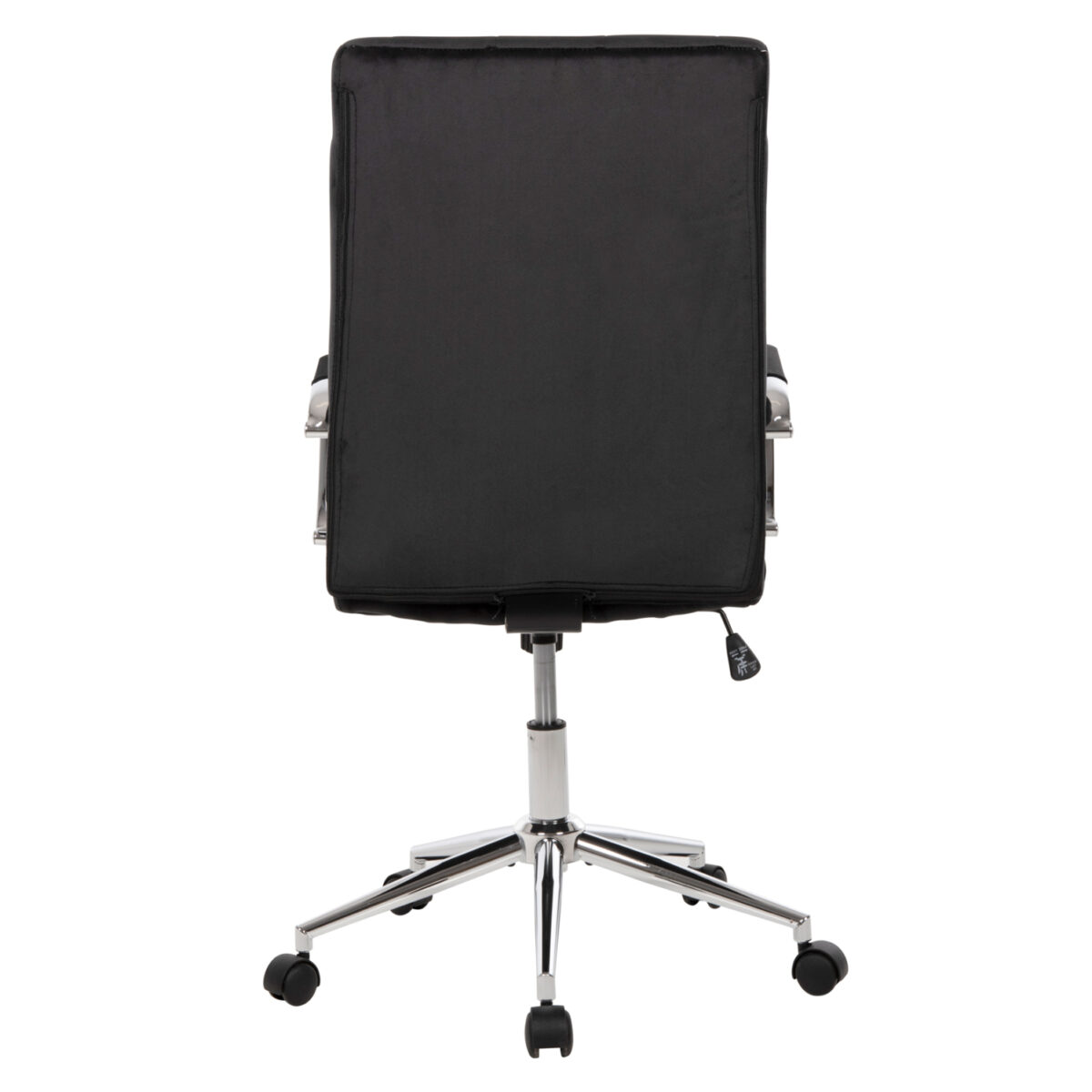 karekla-grafeioy-fb9118104-mayro-beloydo-5 ΚΑΡΕΚΛΑ ΓΡΑΦΕΙΟΥ JOSEF HM1181.04 ΜΑΥΡΟ ΒΕΛΟΥΔΟ-INOX ΒΑΣΗ 58x61x105-113Yεκ. 6