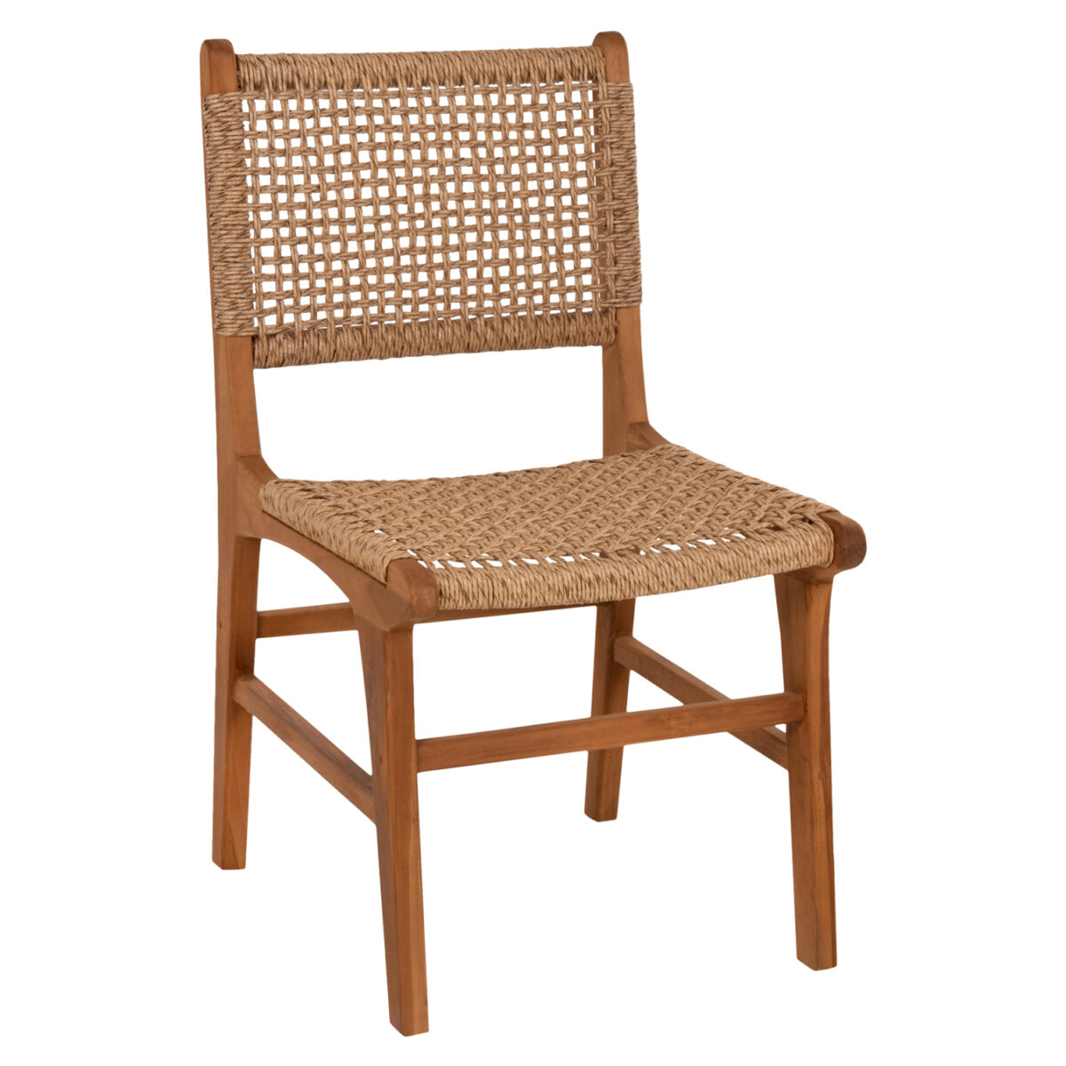 karekla-trapezarias-fb9938611-xylo-teak ΚΑΡΕΚΛΑ ΤΡΑΠΕΖΑΡΙΑΣ NESHA HM9386.11 ΞΥΛΟ ΤΕΑΚ ΜΕ ΣΧΟΙΝΙ VIRO 50x56x85Υεκ. 1