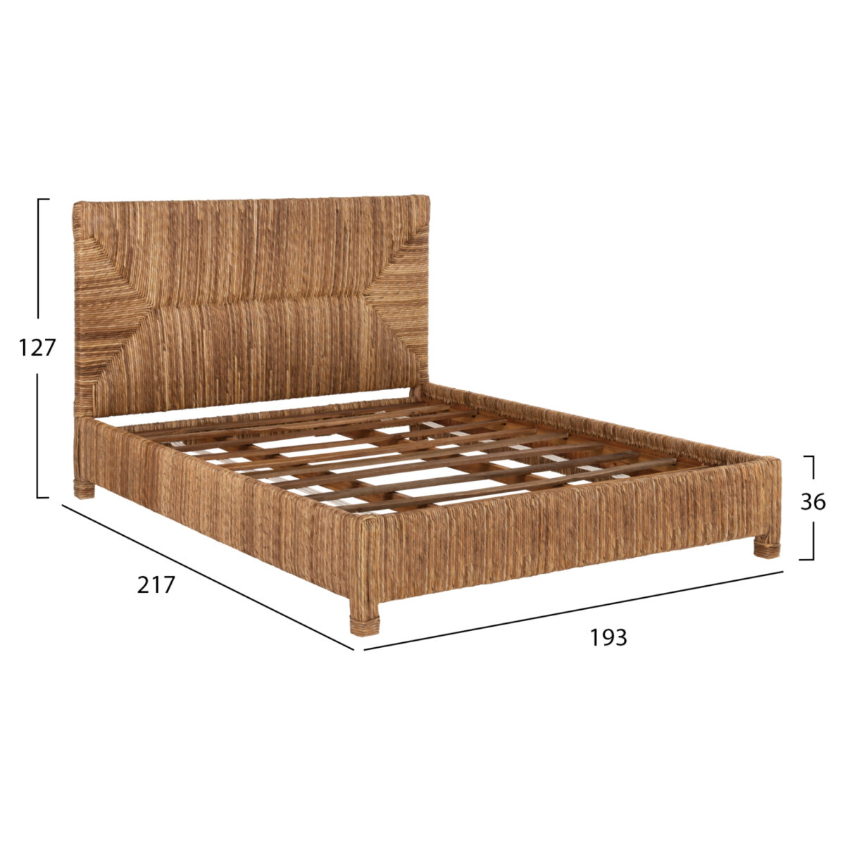 krebati-fb9672-xylo-teak-skeletos-psatha-1 ΚΡΕΒΑΤΙ THAW HM672 ΞΥΛΟ ΤΕΑΚ ΣΚΕΛΕΤΟΣ-ΨΑΘΑ ΑΠΟ ΜΠΑΝΑΝΑ 180x200εκ. 2