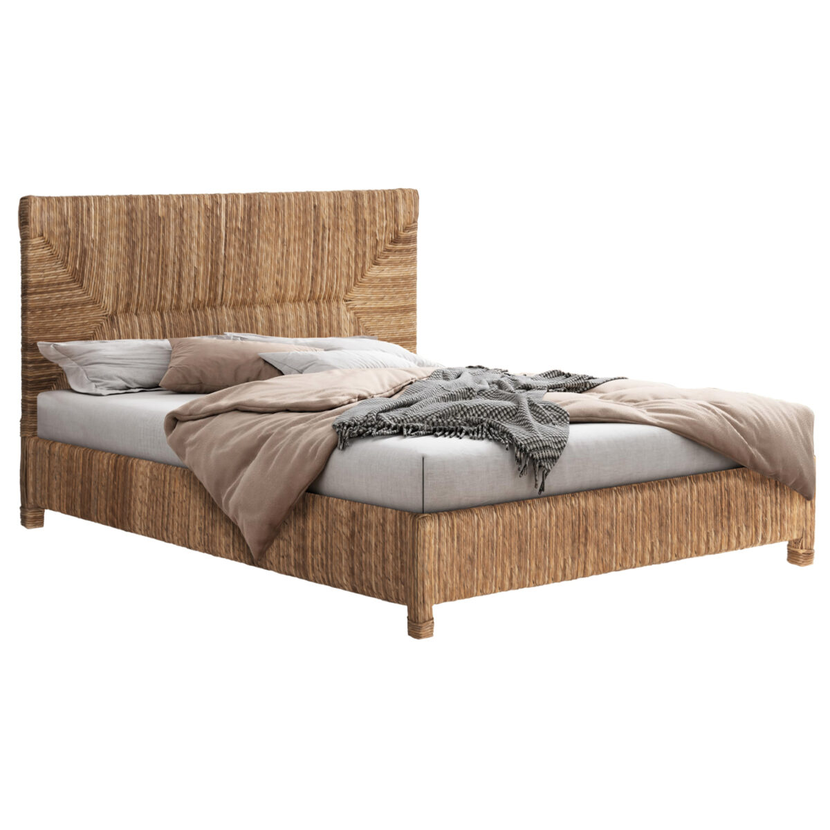 krebati-fb9672-xylo-teak-skeletos-psatha ΚΡΕΒΑΤΙ THAW HM672 ΞΥΛΟ ΤΕΑΚ ΣΚΕΛΕΤΟΣ-ΨΑΘΑ ΑΠΟ ΜΠΑΝΑΝΑ 180x200εκ. 1