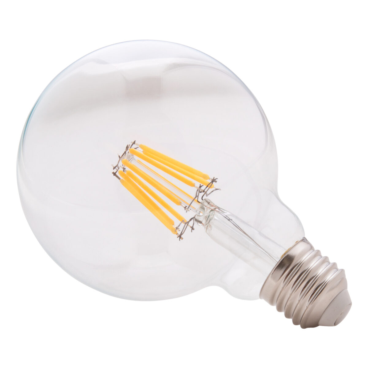 ΛΑΜΠΤΗΡΑΣ GLOBO LED FILAMENT 8W E27 3000K ΔΙΑΦΑΝΟΣ DIMMABLE HM4050.01 3
