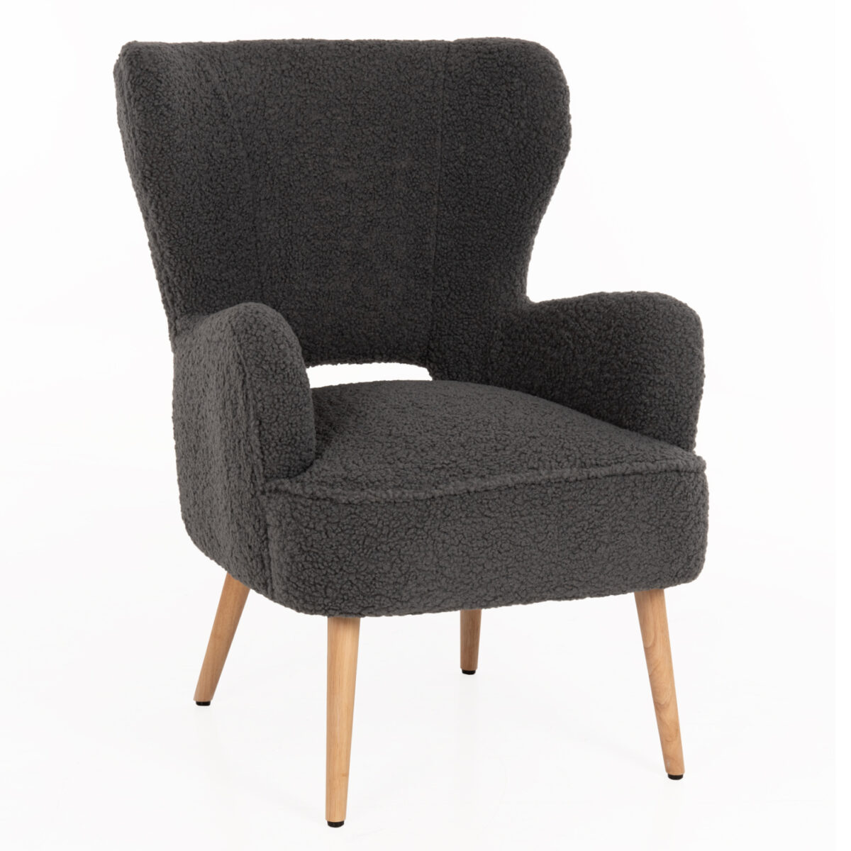 ΜΠΕΡΖΕΡΑ ΠΟΛΥΘΡΟΝΑ MYLIE ΓΚΡΙ ΜΠΟΥΚΛΕ HM8394.21 66X75X93Υ εκ. 1